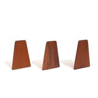 Set van 3 Mid-Century boekensteunen ontwerp Kai Kristiansen