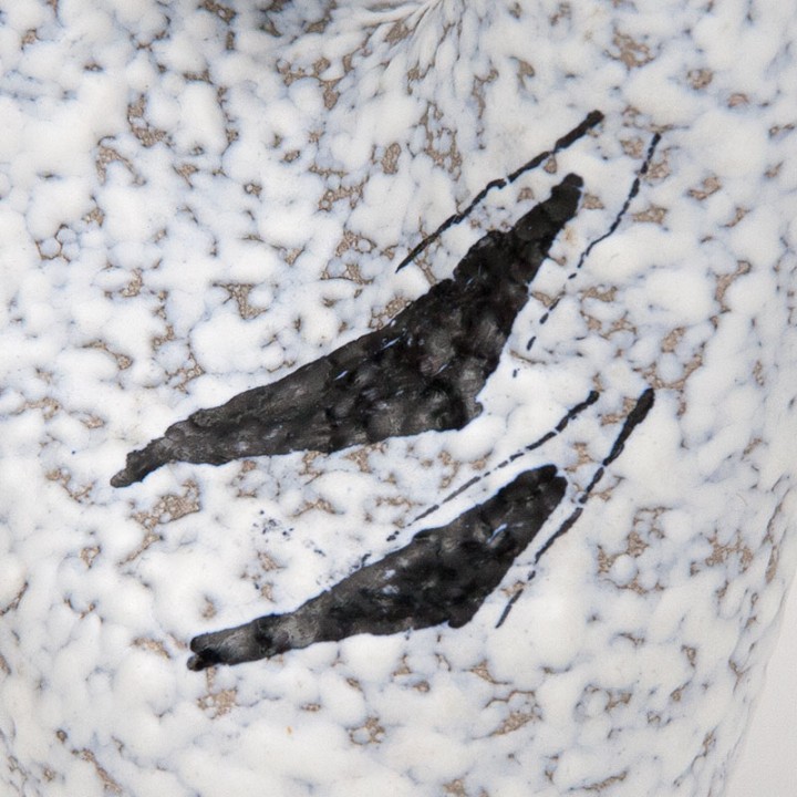 Klein model jaren 50 vintage vaasje van aardewerk