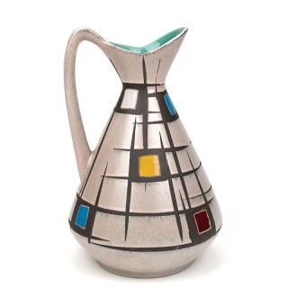 Colorful vintage Bay ceramic vase