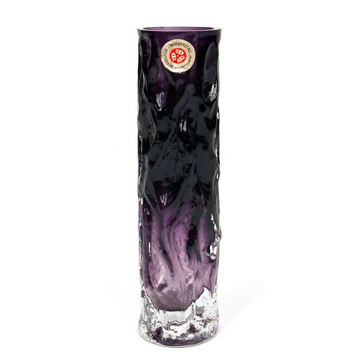 Ingrid kristall purple model vintage glass vase