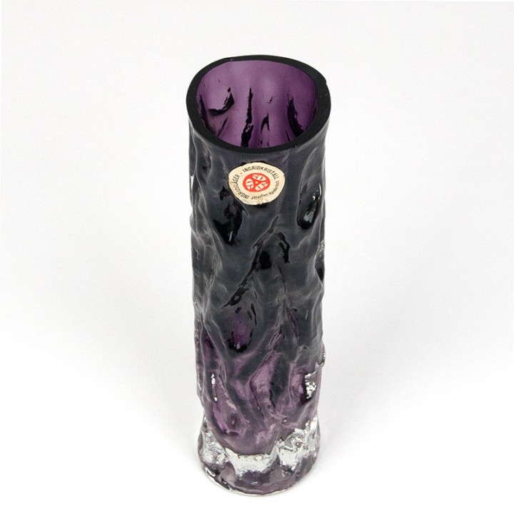 Ingrid kristall purple model vintage glass vase