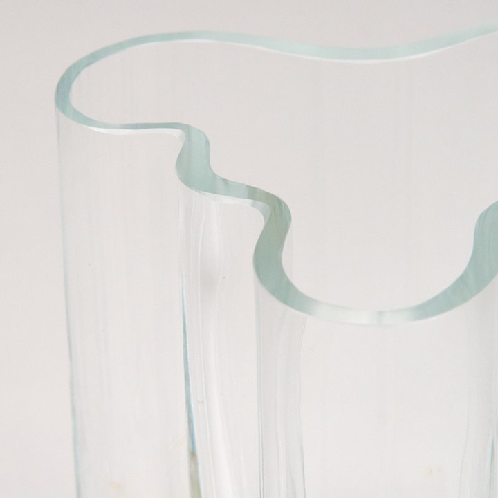 Iittala Aalto vase vintage model in clear glass