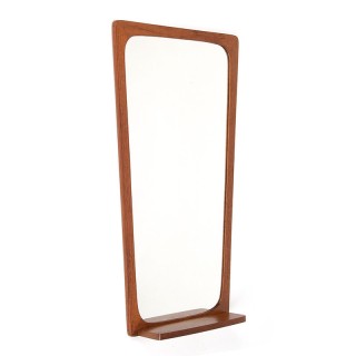 Mid-Century mirror Danish model with small shelf