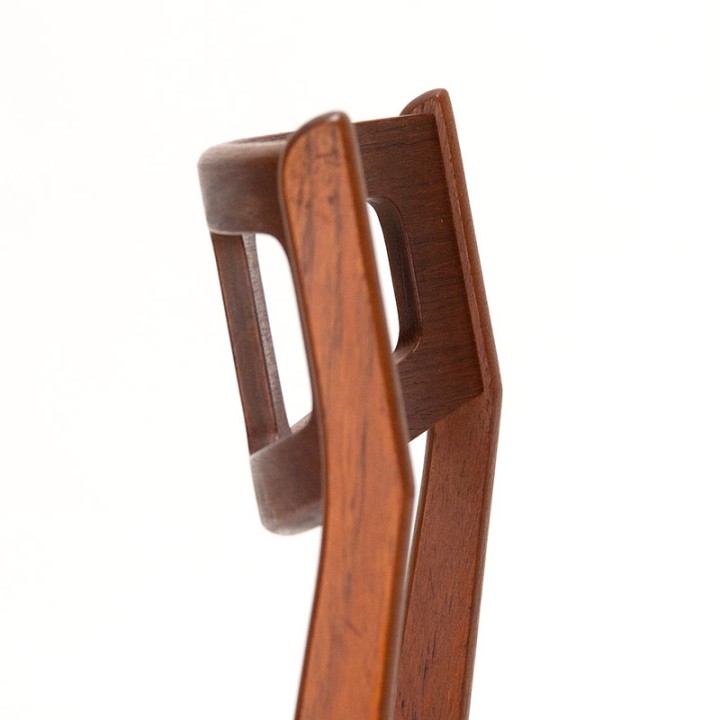 Teakhouten vintage Mid-century Deense stoel