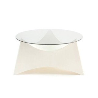 Coffee table plastic with glass top - Retro Studio