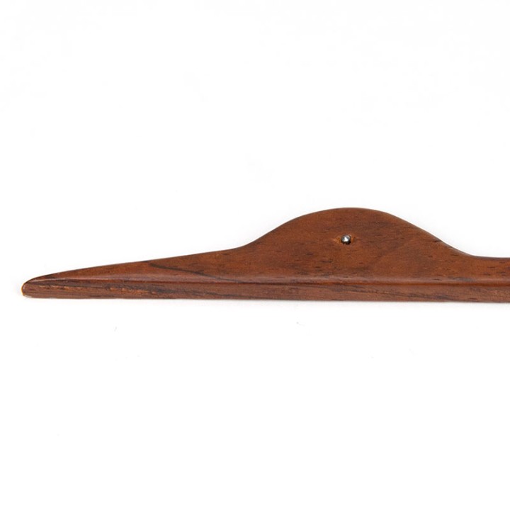Teakhouten vintage vogel voor aan de muur