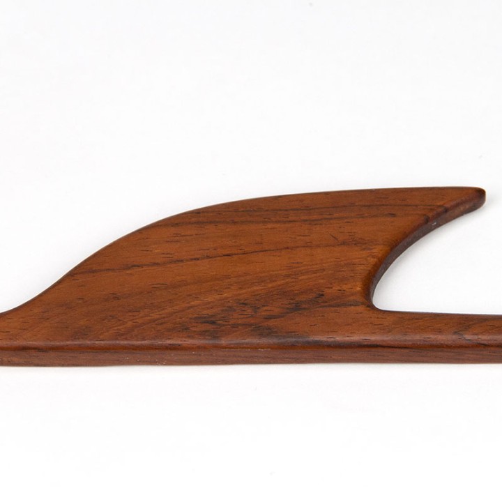 Teakhouten vintage vogel voor aan de muur