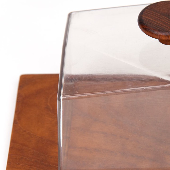Deense Mid-Century vintage kaasstolp en/ of botervloot