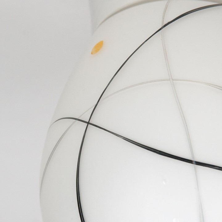 1950s/1960s vintage milk glass ceiling lamp