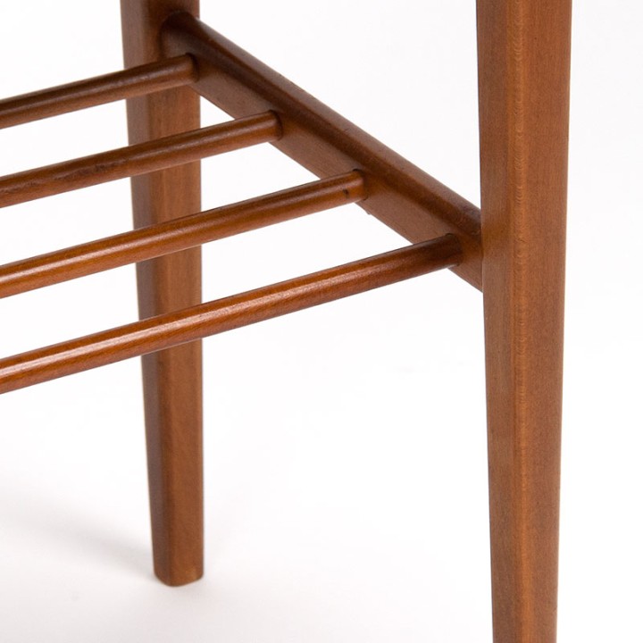 Bijzettafel Mid-Century model met teakhouten blad