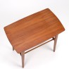Bijzettafel Mid-Century model met teakhouten blad