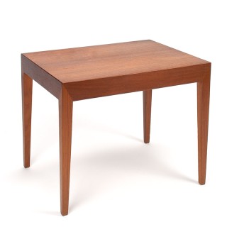 Vintage teak Severin Hansen side table with drawer