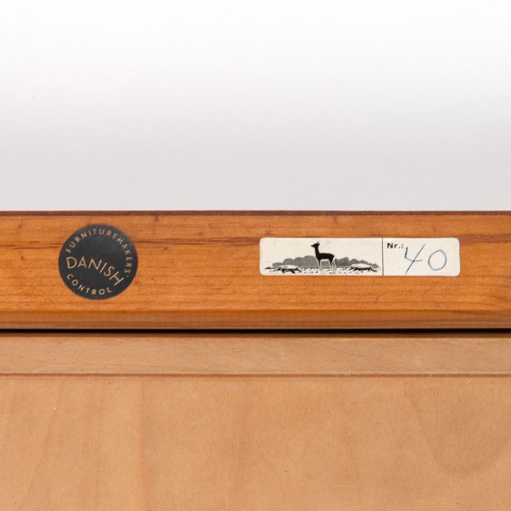 Teakhouten vintage Severin Hansen bijzettafel met lade