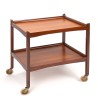 Mid-Century vintage serveertrolley in teakhout