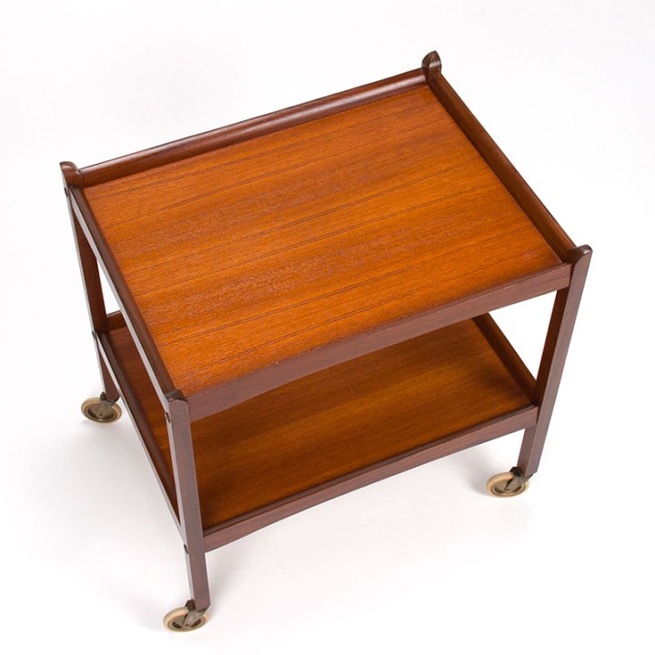 Mid-Century vintage teak serving trolley
