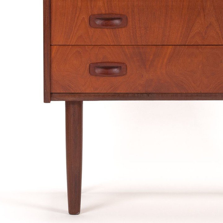 Mid-Century teak Deens secretaire meubel