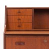 Mid-Century teak Deens secretaire meubel