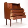 Mid-Century teak Deens secretaire meubel