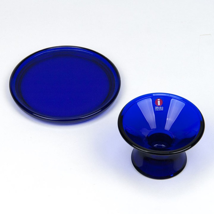 Kartio vintage Iittala candlestick with coaster