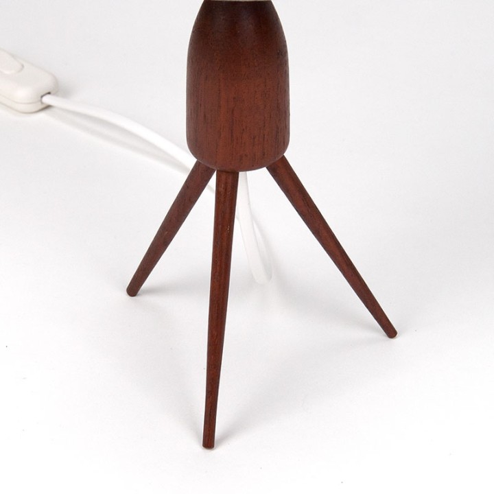 Tripod Danish vintage table lamp