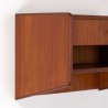 Deens teak Mid-Century wandkastje in teak