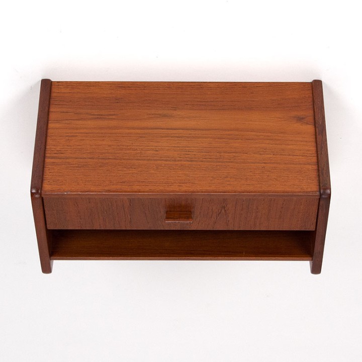 Danish teak Mid-Century wall cabinet in teak