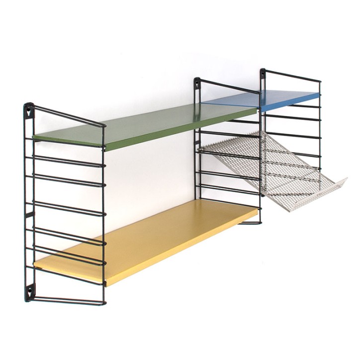 Vintage wall system/bookshelves by Tomado