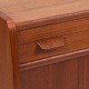 Danish vintage cabinet on a V-shaped base in teak