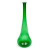 Grote glazen vintage fles/ karaf in groene uitvoering