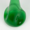 Grote glazen vintage fles/ karaf in groene uitvoering