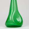 Grote glazen vintage fles/ karaf in groene uitvoering