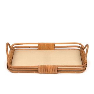 Small 1950s bamboo serving tray