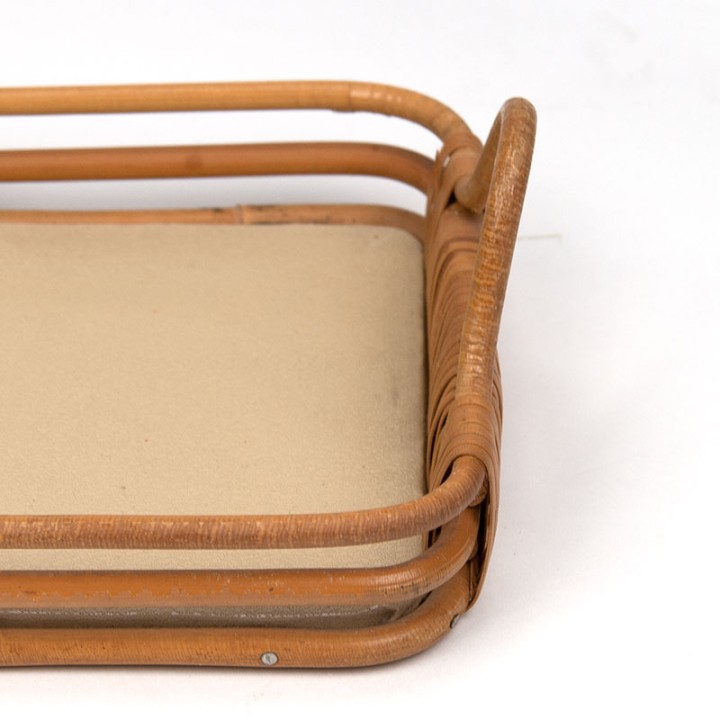 Small 1950s bamboo serving tray