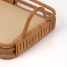 Small 1950s bamboo serving tray
