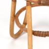 Small model vintage bamboo plant table