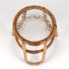Small model vintage bamboo plant table