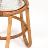 Small model vintage bamboo plant table
