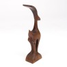 Mid-Century sculpture of a deer in rosewood