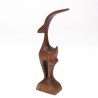 Mid-Century sculpture of a deer in rosewood