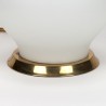 Mid-Century glass table lamp with brass detail