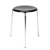 Arne Jacobsen Mid-Century vintage zwarte Dot kruk