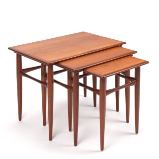 Mid-Century Danish teak set of nesting tables