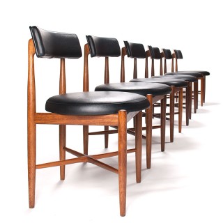 Fresco set of 6 Mid-Century G Plan dining chairs