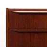 Groot model Deense Mid-Century teakhouten ladekast