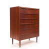 Large model Danish Mid-Century teak chest of drawers