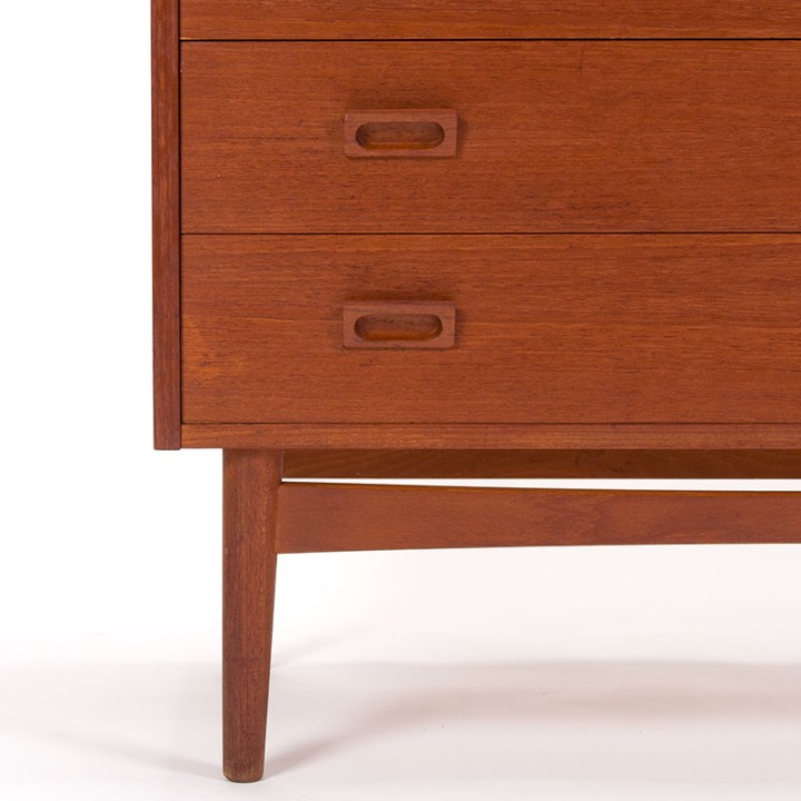 Hoog model Deense Mid-Century kast ontwerp Johannes Sorth