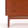 Tall model Danish Mid-Century cabinet designed by Johannes Sorth