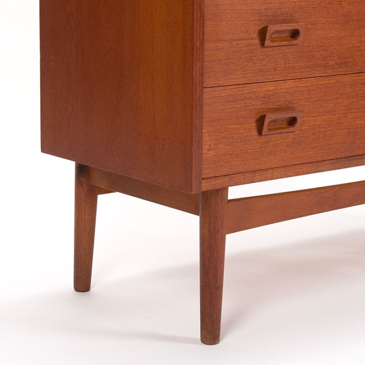 Hoog model Deense Mid-Century kast ontwerp Johannes Sorth
