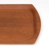 Plywood Mid-Century dienblad in teak klein model