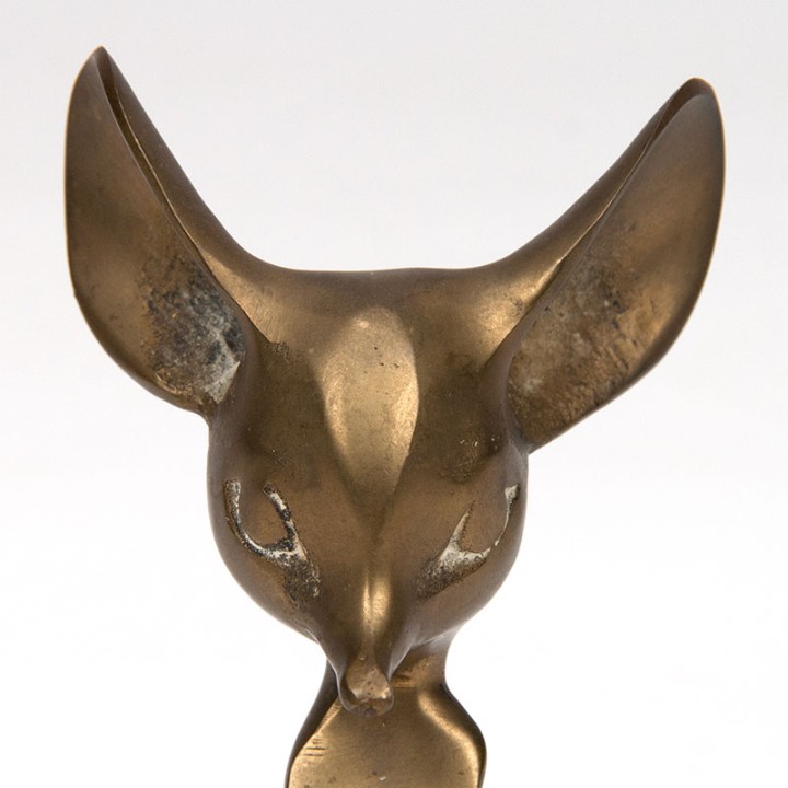 Mid-Century decoratief messing muisje